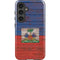 Haiti Flag Dark Wood Galaxy S24 Plus Impact Case